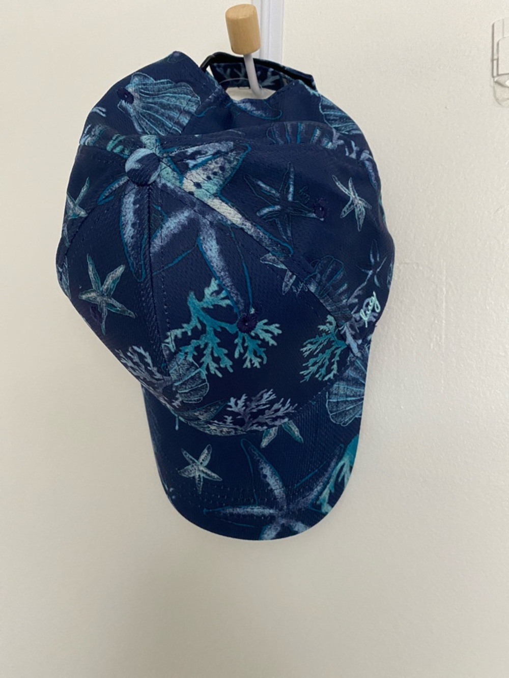 lug Blue Floral Print Adjustable Baseball Cap